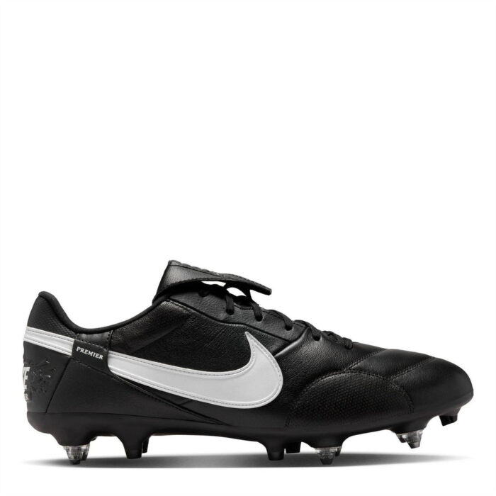 Nike Premier 3 Anti Clog Soft Ground Football Boots – Black/White – view 7