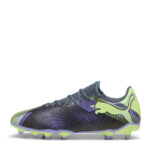 Puma Future 7 Firm Ground Football Boots – Grey/Purple/Grn – view 2