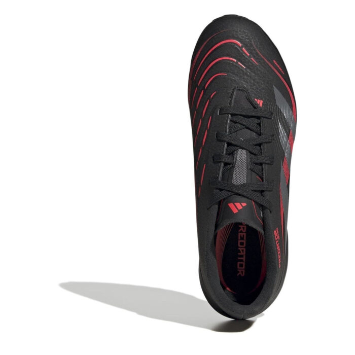 adidas Predator Junior Turf Football Boots – Black/Grey – view 5
