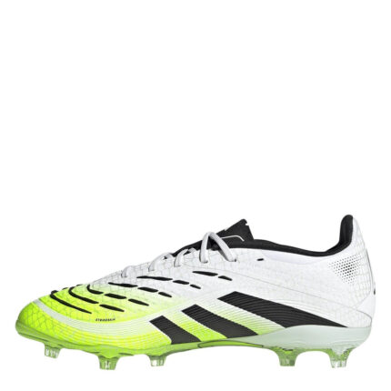 adidas Predator Junior Firm Ground Football Boots – White/Blk/Lemon – view 2