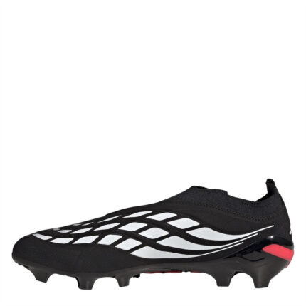 adidas Predator Firm Ground Football Boots – Black/Red – view 2