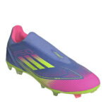 adidas F50 Firm Ground Football Boots – Blue/Lemon - Image 4