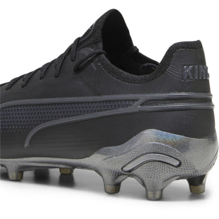 Puma King Firm Ground Football Boots – Black/Asphalt - Image 5