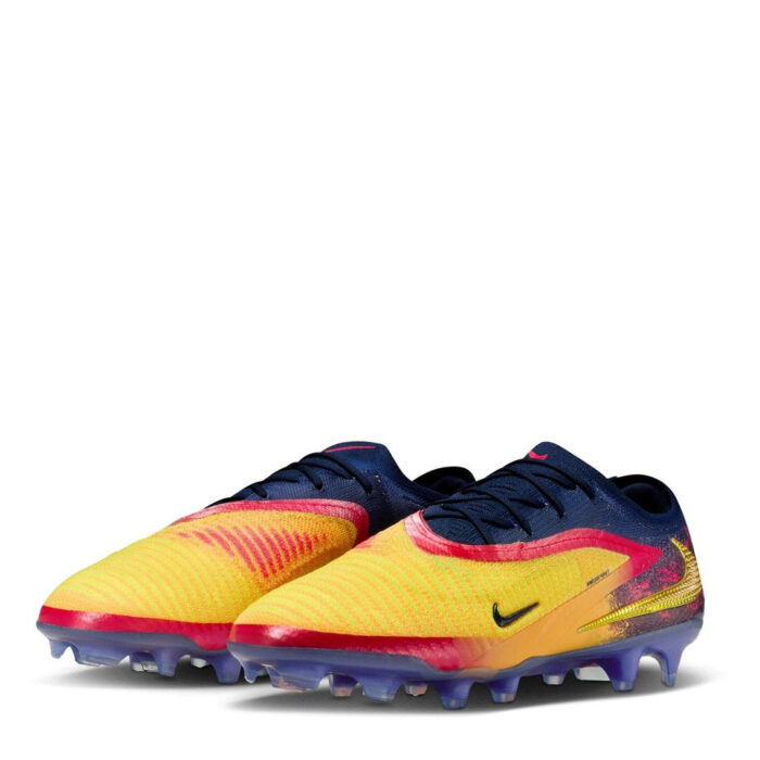 Nike Phantom 6 Low Firm Ground Football Boots – Orange/Volt – view 4