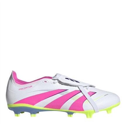 adidas Predator Firm Ground Football Boots – White/Pink