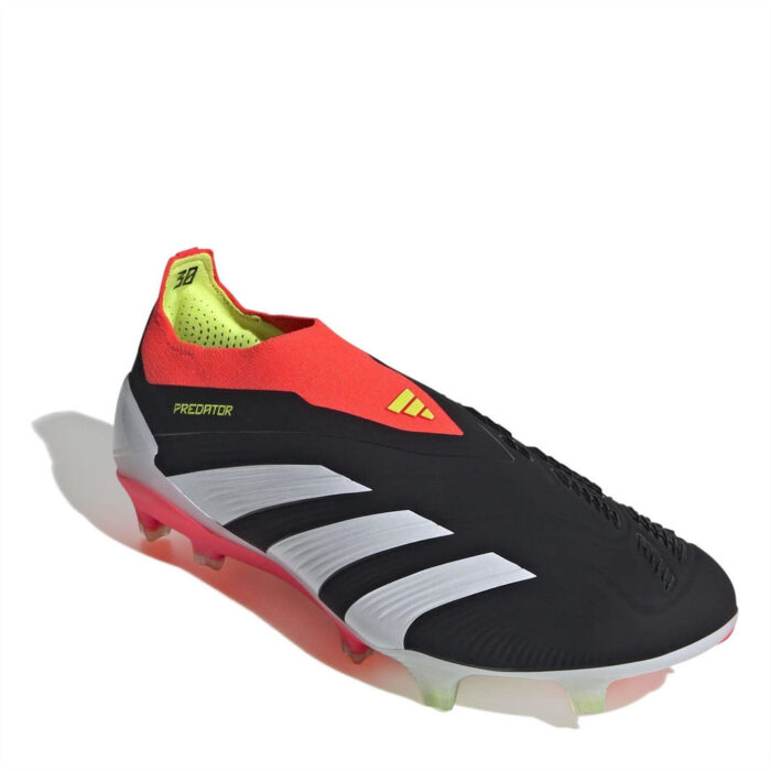 adidas Predator 24 Firm Ground Football Boots – Black/White/Red - Image 3