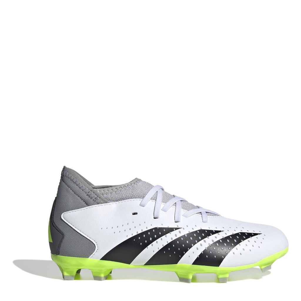adidas Predator Accuracy.3 Junior Firm Ground Football Boots – Wht/Blk/Lemon adidas Predator Accuracy.3 Junior Firm Ground Football Boots – Wht/Blk/Lemon
