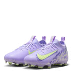 Nike Zoom Mercurial Vapor 16 Junior Firm Ground Football Boots – Purple/Volt – view 4