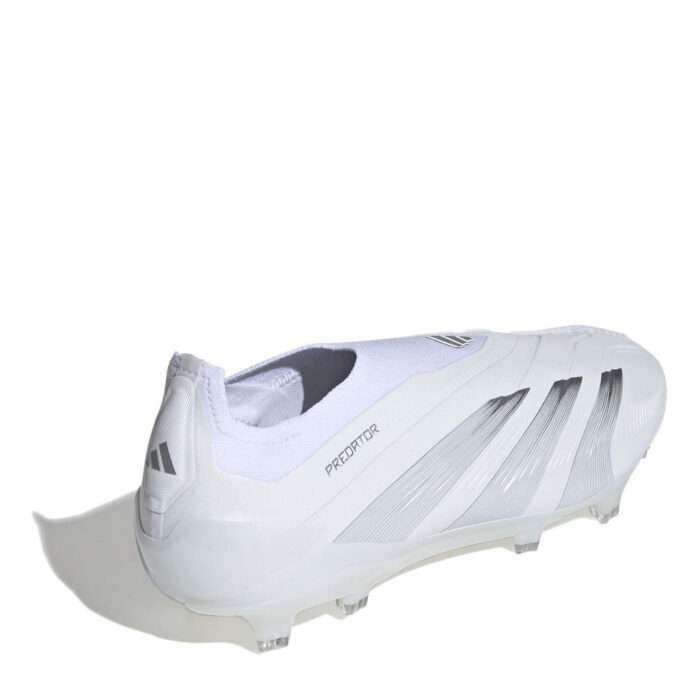 adidas Predator 24 Firm Ground Football Boots – White/Silver – view 4