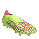 adidas Predator Firm Ground Football Boots – Yellow/Pink – view 4