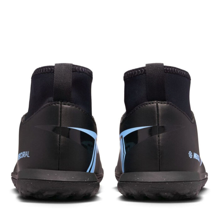 Nike Mercurial Superfly 10 Junior Turf Football Boots – Black/Black – view 5