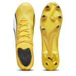 Puma Womens Ultra Ultimates.1 Firm Ground Football Boots – Yellow/White – view 3