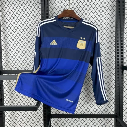 Argentina 2014 Away Long Sleeves Retro Jersey