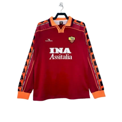 AS Roma 1998/99 Home Long Sleeve Retro Jersey