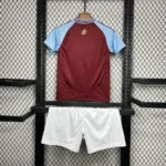 Aston Villa 2024/25 Home Kids Kit