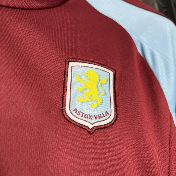 Aston Villa 2024/25 Home Kids Kit