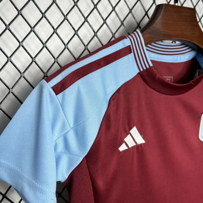 Aston Villa 2024/25 Home Kids Kit