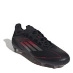 adidas F50 Firm Ground Football Boots – Black/Iron/Red – view 3