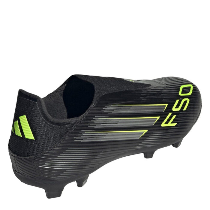 adidas F50 Firm Ground Football Boots – Black/Lemon – view 4