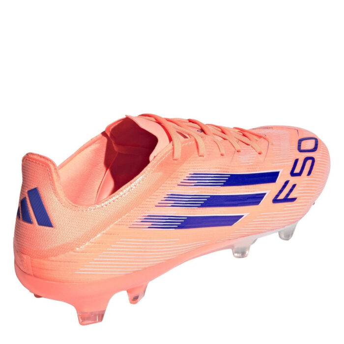adidas F50 Firm Ground Football Boots – Orange/Blue – view 4
