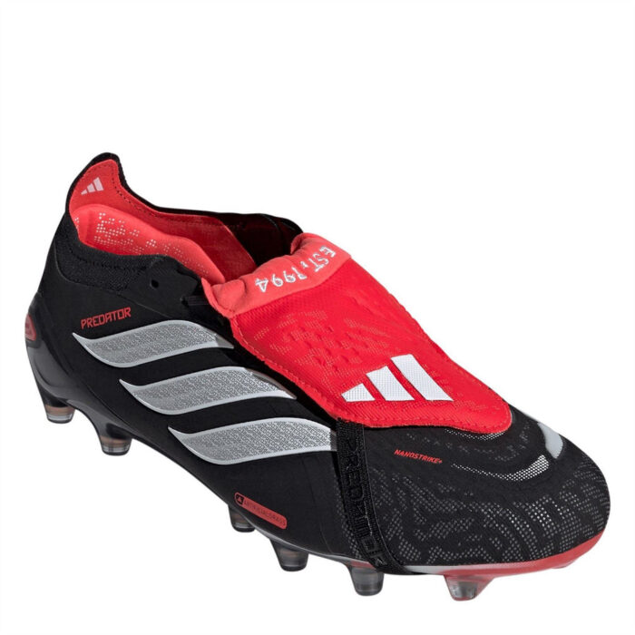 adidas Predator Artificial Ground Football Boots – Black/Red – view 3