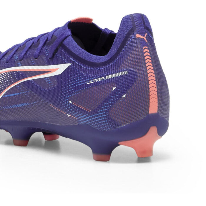 Puma Ultra 5 Firm Ground Football Boots – Purple/Wht/Org – view 5