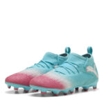 Puma Future 8 Junior Firm Ground Football Boots – Blue/White – view 7