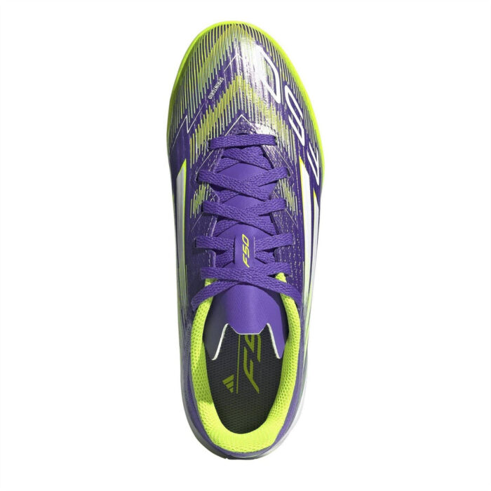adidas F50 Leag In J Lace Up Road Junior Indoor Football Boots – Purple Rush - Image 5