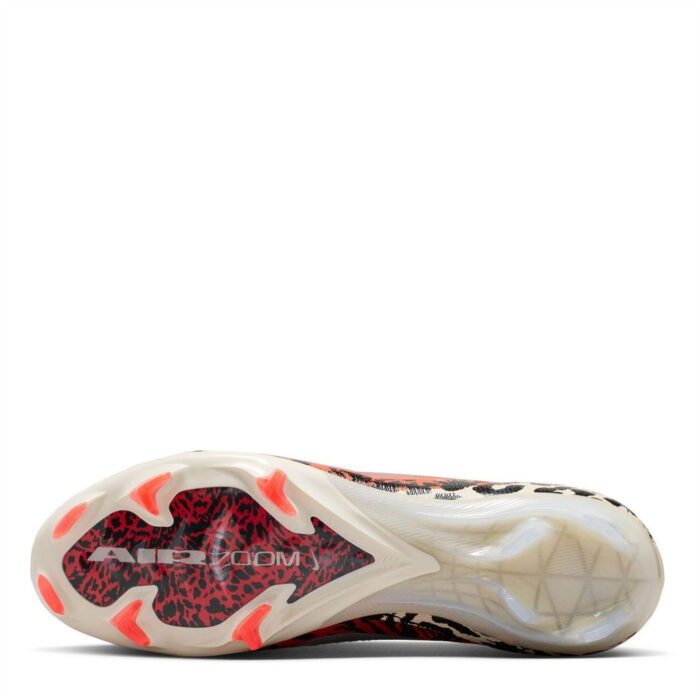Nike Phantom High 6 Firm Ground Football Boots – Burgundy/Print – view 3