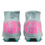 Nike Mercurial Superfly 10 Junior Firm Ground Football Boots – Grey/Pink – view 5