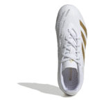 adidas Predator 24 Junior Firm Ground Football Boots – White/Gold/Wht – view 5