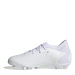 adidas Predator Edge.3 Junior Firm Ground Football Boots – White/White – view 2