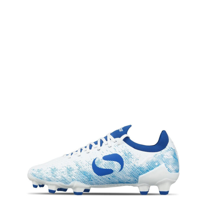 Sondico Blaze Junior Firm Ground Football Boots – White/Blue – view 2