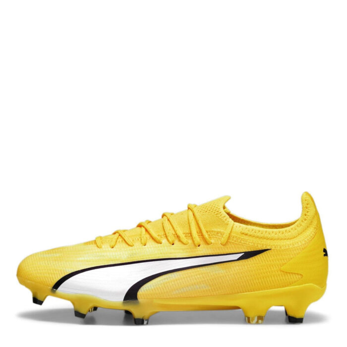 Puma Womens Ultra Ultimates.1 Firm Ground Football Boots – Yellow/White – view 2