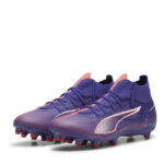 Puma Mens Ultra Firm Ground Football Boots – Purple/Wht/Org