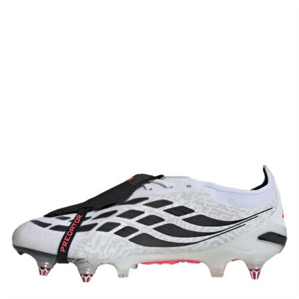 adidas Predator Soft Ground Football Boots – White/Coral – view 2