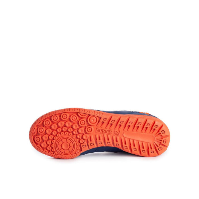 Munich Profit Junior Indoor Football Boots – Navy/Orange – view 4