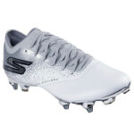 Skechers Razor Soft Ground Football Boots – White/Silver - Image 3