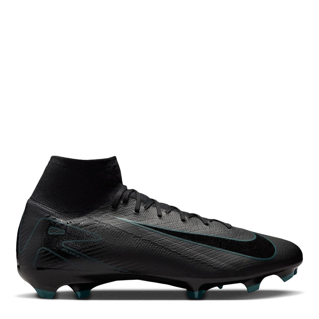 Nike Zoom Mercurial Superfly 10 Firm Ground Football Boots – Black/Green