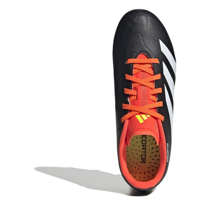 adidas Predator 24 Junior Firm Ground Football Boots – Black/White/Red – view 5