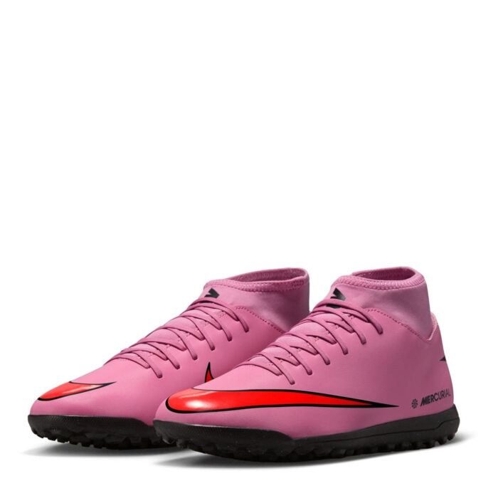 Nike Mercurial Superfly 10 Turf Football Boots – Pink/Black – view 4