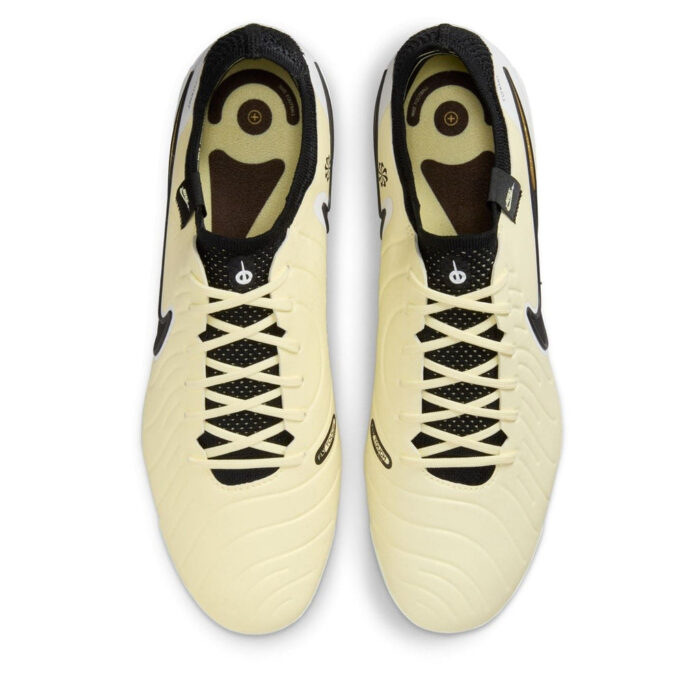 Nike Tiempo Legend 10 Eli Junior Firm Ground Football Boots – Lemonade/Black – view 6