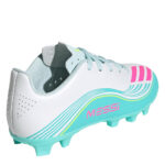 adidas F50 Messi Junior Firm Ground Football Boots – Wht/Pink/Blue – view 4