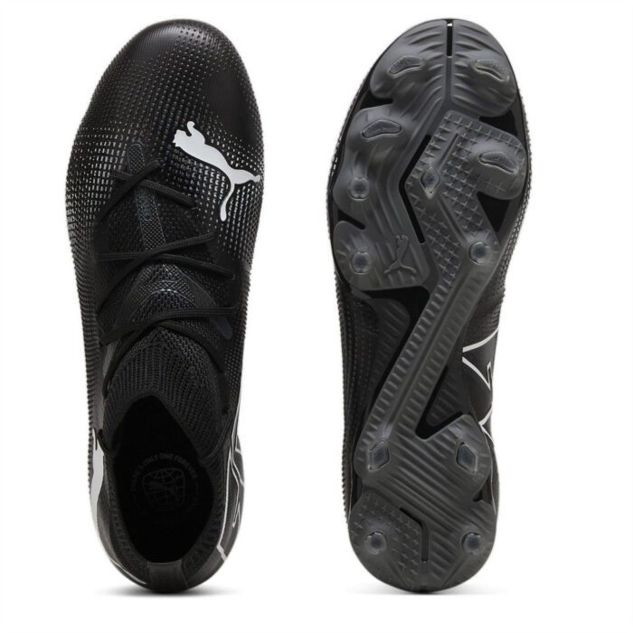 Puma Womens Future 7 Firm Ground Football Boots – Black/White – view 3