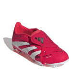 adidas Predator Junior Firm Ground Football Boots – Red/White - Image 3