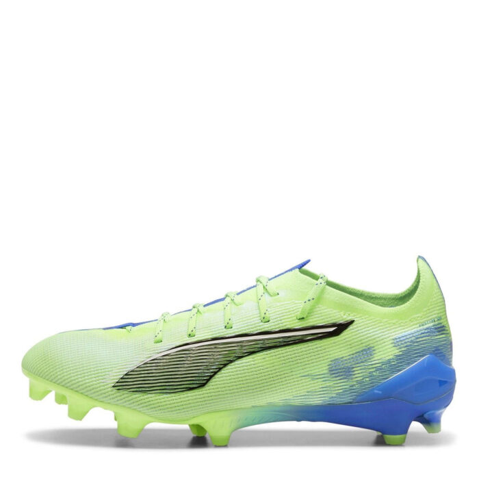 Puma Womens Ultra 5 Firm Ground Football Boots – Green/Wht/Blue – view 2