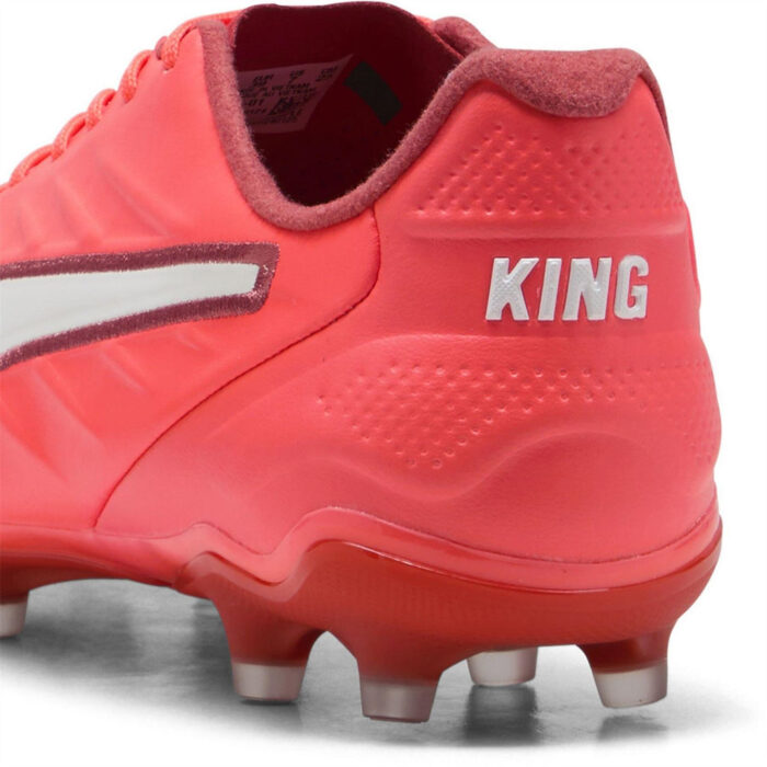 Puma Womens King Firm Ground Football Boots – Glowing Red - Image 5