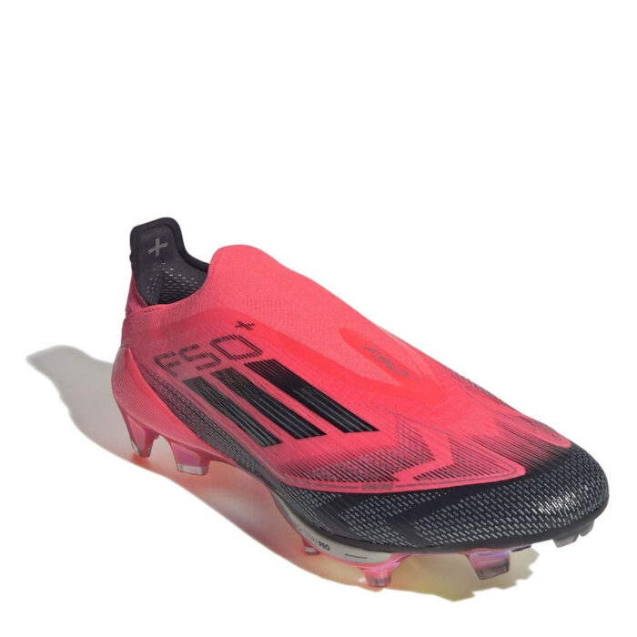 adidas Mens F50+ Firm Ground Football Boots – Pink/Black – view 3
