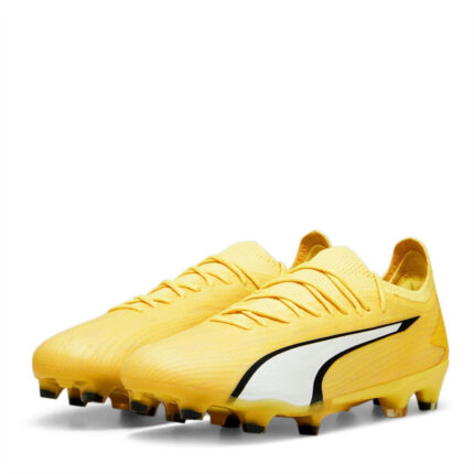 Puma Ultra Firm Ground Football Boots – Yellow/White