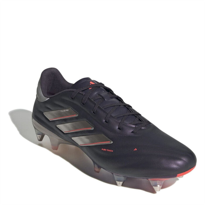 adidas Copa Pure 2 Soft Ground Football Boots – Black/Silver - Image 3